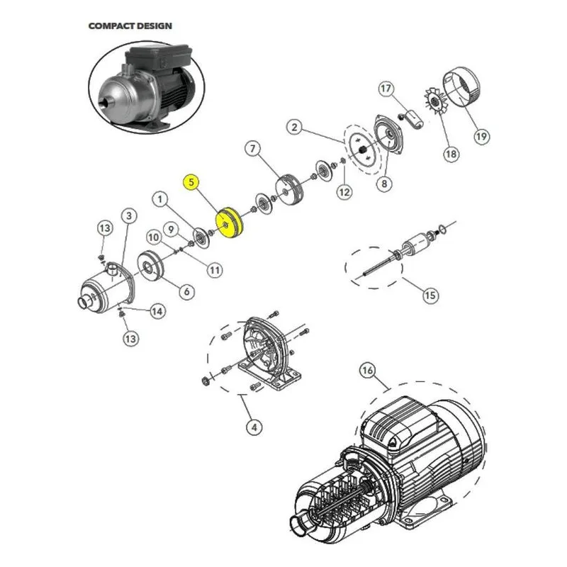 3L57 Goulds Pump Part DIFFUSER ESV5 A316 Repair Parts / Accessory, Manufactured by Xylem. - view 2