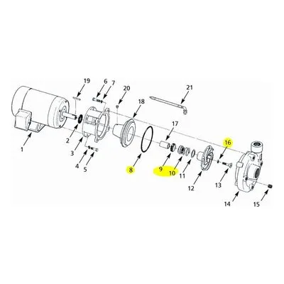 AMT Pump Repair Part 3156-300-92, SEAL REBUILD KIT VTN/SILCRB 56J-ALL SEAL