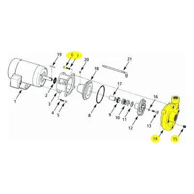 AMT Pump Repair Part 3150-004-94, CASING XNB 2.00X1.50NPT SUBGRP