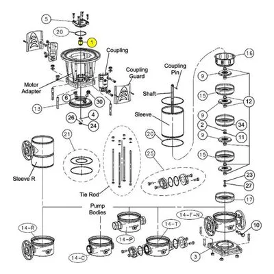 Goulds Pumps Repair Part 10K174 MECH SEAL ASSY SC/SC/EPR
