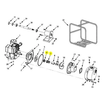AMT Pump Repair Part 1641-166-91, 3/4" VITON TYPE 16 SIC/SIC SEAL KIT SUBGROUP