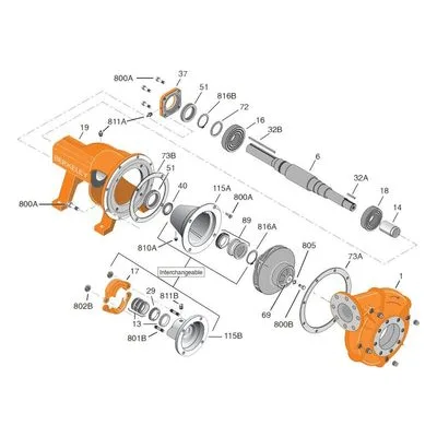 B80302 B3ZRM, Type B frame Mount, Clockwise (CW) Rotation, 4" X 3