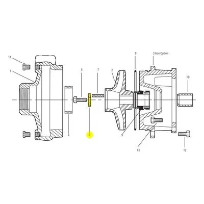 Goulds Part / Accessory 13L39 IMPLR WASHER Qty 1 (this # replaces 13k133) Manufactured by Xylem.