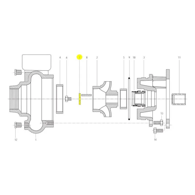 3656 / 3756 M & L Group Impeller Washer Pump Repair Part - view 2
