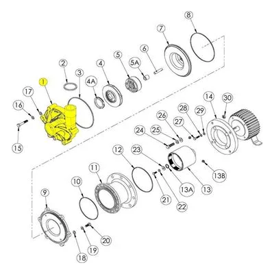 Finish Thompson 106252 Pump Repair Spare Part Housing w/ Ring