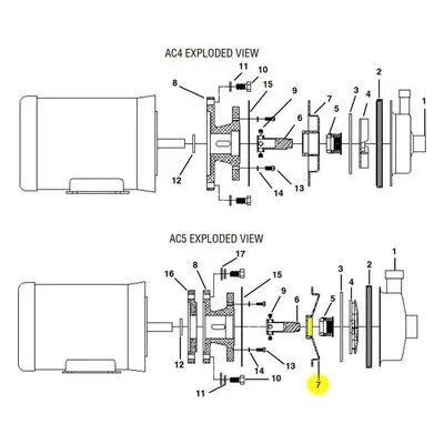 Finish Thompson A102121-1 Pump Repair Spare Part Backhead