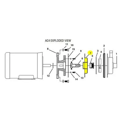 Finish Thompson A102110-1 Pump Repair Spare Part Backhead