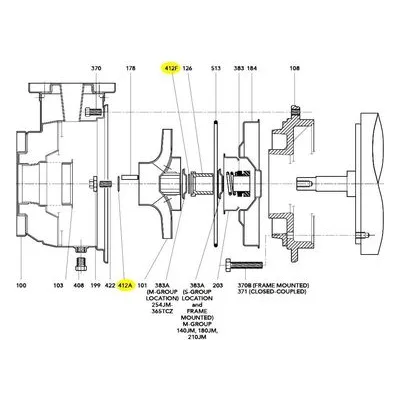 Goulds Pumps Repair Part 5K309 O-RING VITON