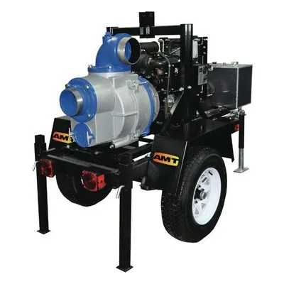 AMT Pump 5585-H6, 6" Engine Driven Trash Pump, Honda V-Twin OHV Engine Type, American Machine and Tool
