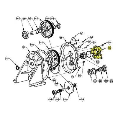 AMT Pump Repair Part 3354-092-01, GEARBOX DRIVER ADAPTER - E MACH 335 336 Series Pumps