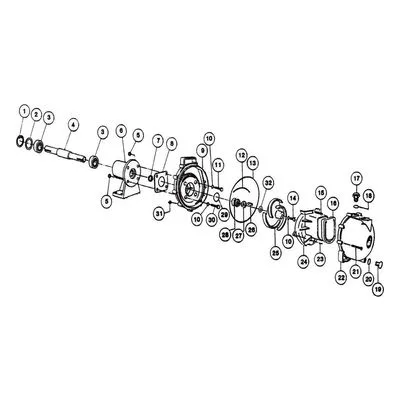 AMT Pump 3826-99, Self-Priming Solids Handling Pedestal Pump, American Machine and Tool