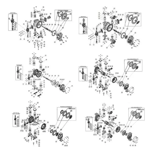 FTI Air Diaphragm Pump Repair Parts