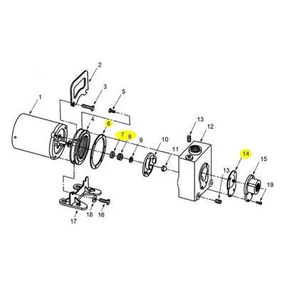 AMT Pump Repair Part 2760-305-95, SEAL KIT - VITON (W/ GASKET) 6-BOLT