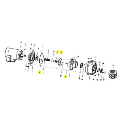 AMT Pump Repair Part 394A-010-98, 7.5HP IMPELLER ELEC TRASH XSS SUBGRP