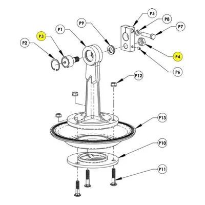 AMT Pump Repair Part 2138-000-90, PLUNGER BEARING KIT FOR 3" DIAPHRAGM PUMPS