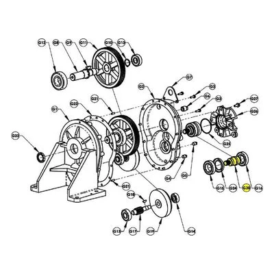 AMT Pump Gearbox Repair Part 3354-123-00, INPUT PINION (ELECTRIC DRIVEN)