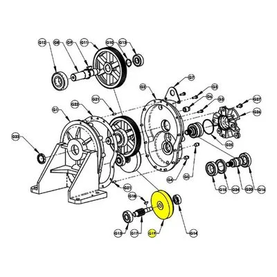 AMT Pump 335 336 Gearbox Repair Part 2149-000-00, 335 INTERNAL SPUR GEAR FINISHED