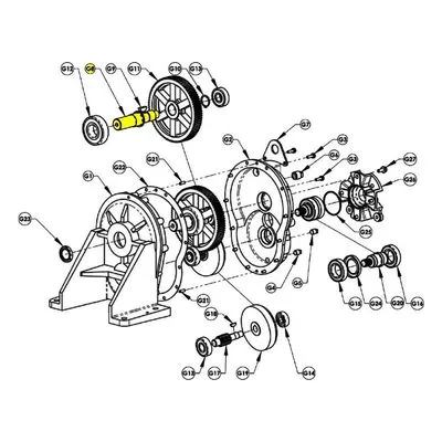 AMT Pump Gearbox Repair Part 3354-140-00, OUTPUT SHAFT