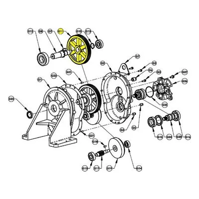AMT Pump Repair Part 3354-120-00, OUTPUT GEAR Gearbox Pump Part 335 Series