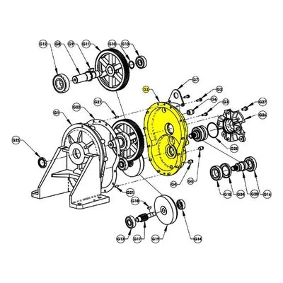 AMT Pump Repair Part 3354-091-01, GEARBOX INPUT HOUSING MACH 335 336 Series Pumps