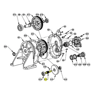AMT Pump Repair Part 3354-121-00, IDLER PINION SHAFT 335 Series Gearbox Pump