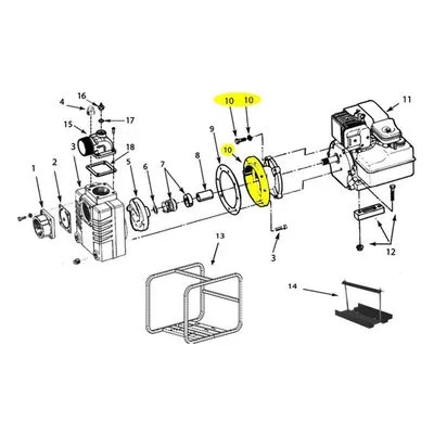 AMT Pump Repair Part 327A-030-95, ADAPTER kit GFXCI 1IN SEAL SUBGROUP 327 Series 3/4 Shaft