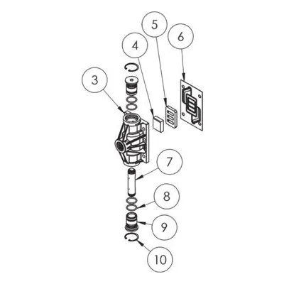 109051-1 FTI Air Operated Double Diaphragm Pump Accessories. 1.5"Z Air End Kits & Valve Replacement Kits.