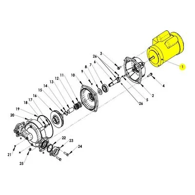AMT Pump 586X, 587X & 588X Repair Part 1626-M29-00, 1/2HP TEFC 115/230V 1725 RPM 1PH 56C MOTOR