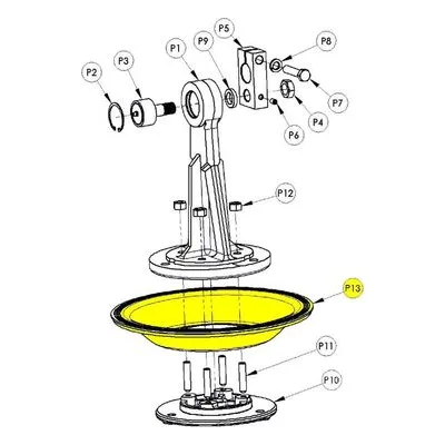 3370-300-00 AMT Pumps Repair Part DIAPHRAGM - THERMOPLASTIC. A Gorman-Rupp Company.