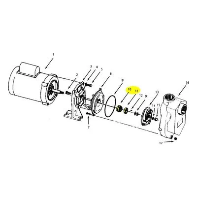 AMT 3890 389A Pump Repair Part 1641-162-90, 0.75 Shaft SEAL Kit SUBGRP VITON JC TYPE 6A