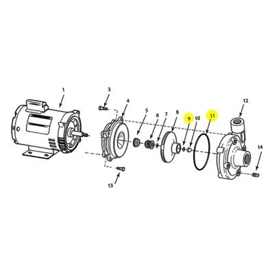 AMT Pump Repair Part 4900-300-90, BUNA GASKET/O-RING SUBGROUP KIT 490 High Head Series
