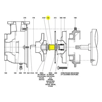 Goulds Pumps Repair Part 4L473 SHAFT SLEEVE SSH-SA
