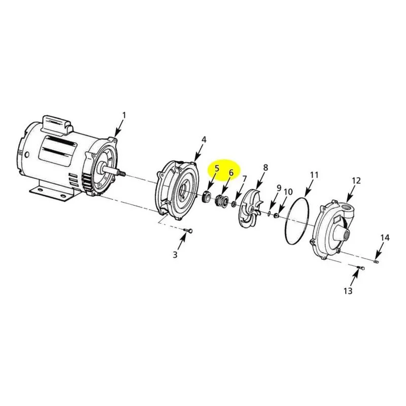 AMT Pump Repair Part 1640-161-91, 5/8" VITON TYPE 16 CRBN/CERAMIC SEAL SUBGRP KIT 3600, 3690 & 3700 - view 3