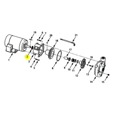 AMT 1470-093-00 Slinger Washer 3150, 3151, 315E & 3152 Centrifugal Pump Pars