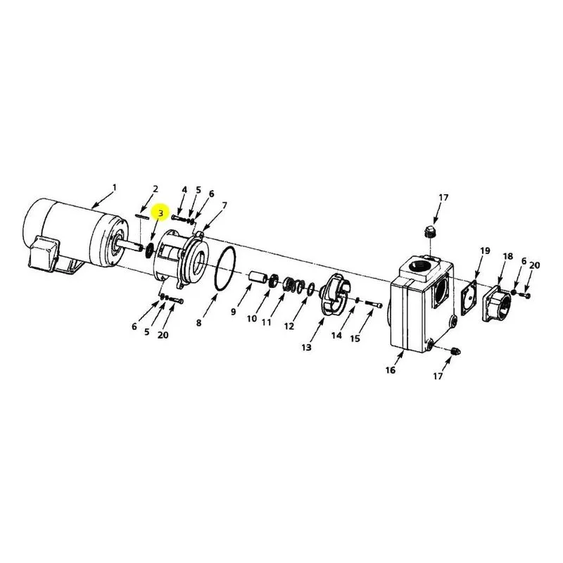 1470-093-00 AMT Slinger Washer 3874-95 Thru 2879-95 3" Self Priming Pump Part - view 2