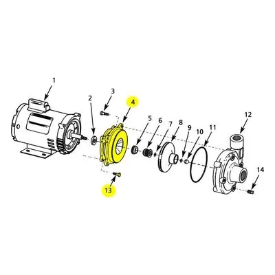 4890-030-95 AMT Adapter Kit, Cast Iron, 12DC-95, 12DC-98, 389G 12 Volt Pump Repair Parts