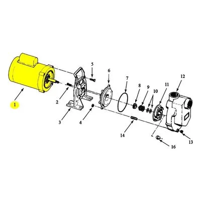 0.50HP 1PH 115/230VAC ODP 56J JET MOTOR