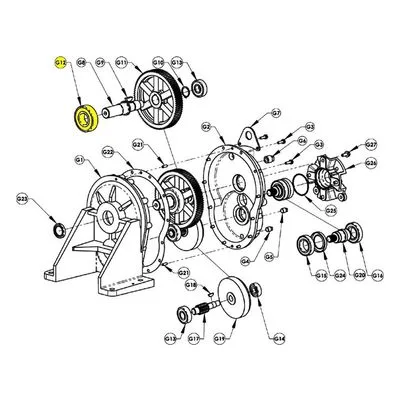 AMT Pump Repair Part 3354-190-00, OUTPUT BALL BEARING