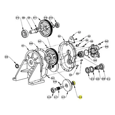 AMT Pump Repair Part 3354-192-00, IDLER PINION BALL BEARING