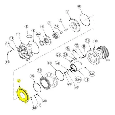 Finish Thompson 106246-1 Pump Repair Spare Part Clamp Ring