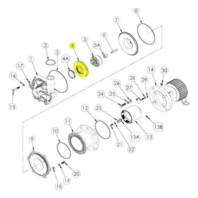Finish Thompson 106352 Pump Repair Spare Part Impeller Assembly