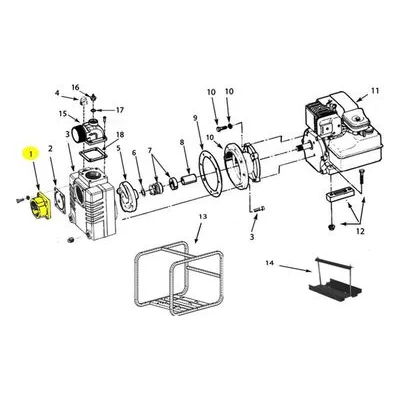 AMT Pump Repair Part 3270-050-95, 3" SUCTION PLATE KIT