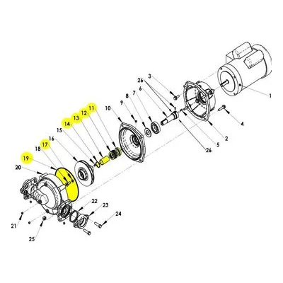 AMT Patterson Pump Repair Part 5860-300-90, EPDM SEAL KIT/ SUBGROUPING