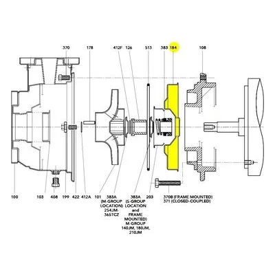 Goulds Pumps Repair Part 1L468 SEAL HSG (1.5X2.5-10M)