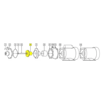 March Pumps Number: 0151-0029-0500 Repair Part - Impeller (Encaps) 3.180 Dia