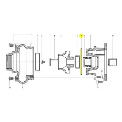 Goulds Pumps Repair Part 5K199 O-RING-3656M 13 in. BX/3