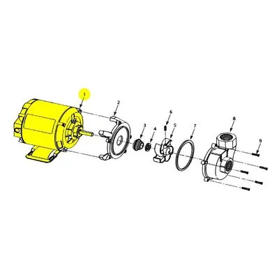 AMT Pump Repair Part 1626-048-00, 0.25HP 1PH 115VAC ODP 48Z LAUNDRY MOTOR