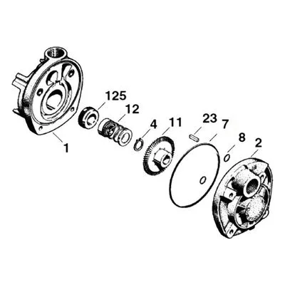 MTH Regenerative Turbine Pump Repair Parts, MK3100 T31C Major Rebuild Kit.