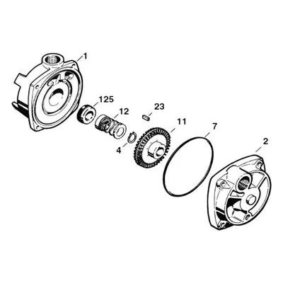 MTH Regenerative Turbine Pump Repair Parts, MKE4100 E41B Major Rebuild Kit.