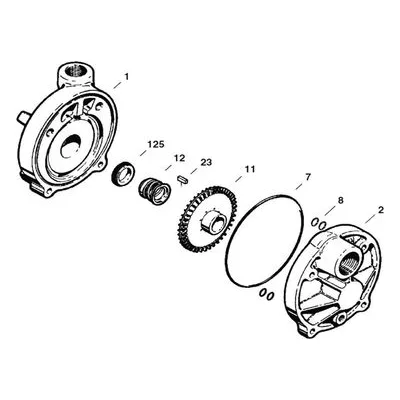 MTH Regenerative Turbine Pump Repair Parts, MK5100 T51B Major Rebuild Kit.